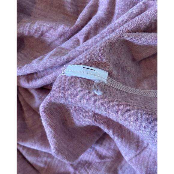 Meriwool Base Layer T Shirt Size Large Women’s Pink Short Sleeve - Picture 4 of 6